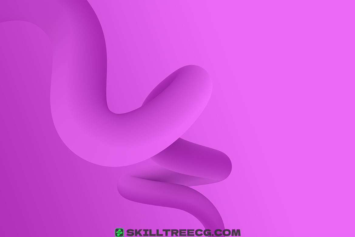 图片[4]-Twisted Flowing Shape 3D Backgrounds（478055）-技能树
